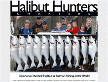 Tablet Screenshot of halibuthunterscharters.com